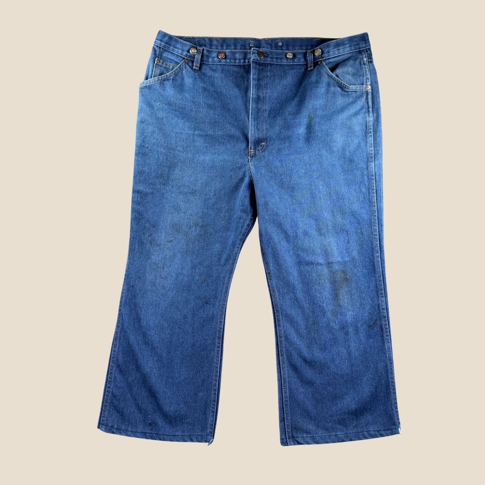 Vintage Sears Roebuck Jeans Men‎ 42x26 70s Retro Grunge Workwear Denim Utility